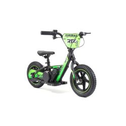 Elektromos Futóbicikli RIRIBIKE RTX3 24V (12"), zöld, Lítium akkumulátor, 100 W motor, Tárcsafék, Állítható puha PU ülés