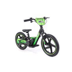Elektromos futóbicikli RIRIBIKE RTX6 24V (16"), zöld, Lítium akkumulátor, 250 W motor, Tárcsafék, Állítható puha PU ülés