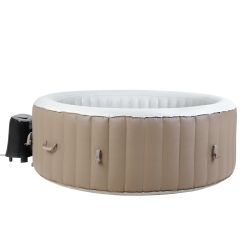 ÚJ BeneoSpa felfújható 6 személyes masszázsmedence, fehér-barna