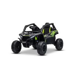 Kawasaki TERYX KRX 1000 elektromos kisautó 12V, fekete, egyszemélyes, hátsó tengely rugózással, 2,4 GHz távirányító, lítium akkumulátor, 2 x 25W motor, nyitható védőkeretek, MP3 lejátszó USB/AUX bemenettel, licencelt