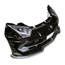 Első lökhárító fényszórókkal együtt - Lamborghini Aventador Kétüléses, fekete lakkozott