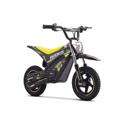 Gyerek elektromos minicross / pocket bike ROOKIE 24V (12"), zöld, Lítium akkumulátor, 250W Kefe nélküli motor, Tárcsafék