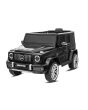 Elektromos Mercedes G játékautó, fekete, egyszemélyes ülés, lítium akkumulátor, 2,4 GHz-es távirányító, 2X MOTOR, USB, SD kártya, EREDETI licenc