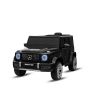 Elektromos Mercedes G játékautó, fekete, egyszemélyes ülés, lítium akkumulátor, 2,4 GHz-es távirányító, 2X MOTOR, USB, SD kártya, EREDETI licenc