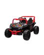 Elektromos játékautó UTV Small 12V, fekete, Hátsó kerék meghajtás, 12V akkumulátor, Műanyag kerekek, széles dupla ülés, 2,4 GHz távirányító, Együléses, MP3 lejátszó USB/SD bemenettel, LED világítás