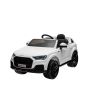 Elektromos játékautó Audi Q7 fehér, Együléses, Független felfüggesztés, 12V-os akkumulátor, Távirányító, 2 x 35 W-os motor, LED világítás, USB/AUX bemenet MP3 lejátszón, Eredeti licenc