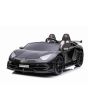 Lamborghini Aventador 12V Elektromos játékautó kétszemélyes, fekete, 2,4 GHz-es távirányító, USB / SD bemenet, felfüggesztés, felfelé nyíló ajtó, puha EVA kerekek, 2 X MOTOR, Eredeti licenc