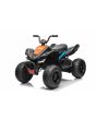 Licencelt elektromos quad McLaren Racing MCL 12V 4X4, fekete, puha EVA kerekek, TÁVIRÁNYÍTÓ, bőrülés, rugózott hátsó tengely, 4 x 35 W-os motor, LED lámpák, 12V10Ah akkumulátor