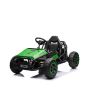 Elektromos SPORT-KART 24V, zöld, EVA kerekek, Bőr ülés, 2 x 50 W-os motor, 24 V-os akkumulátor, Masszív fémszerkezet