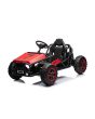 Elektromos SPORT-KART 24V, piros, EVA kerekek, Bőr ülés, 2 x 50 W-os motor, 24 V-os akkumulátor, Masszív fémszerkezet