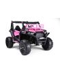 Elektromos kisautó 24V UTV, Rózsaszín, két üléses, 2 x 200 W motor, EVA kerekek, lengéscsillapított kerekek, elektromos fék, kárpitozott ülés, USB, AUX, 2,4 GHz-es távirányítóval