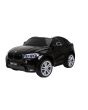 Elektromos kisautó gyerekeknek BMW X6 M, 2 személyes, 2 x 120W motor, 12V, 2,4 GHz távirányító, elektromos fék, nyitható ajtók, EVA kerekek, bőr ülés, 2 X MOTOR, fekete, Eredeti Liszensz