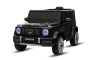 Elektromos Mercedes G játékautó, fekete, egyszemélyes ülés, lítium akkumulátor, 2,4 GHz-es távirányító, 2X MOTOR, USB, SD kártya, EREDETI licenc
