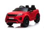 Range Rover EVOQUE elektromos autó, együléses, piros, bőr ülés, MP3 lejátszó USB / SD csatlakozással, 4x4 hajtás, 12V10AH akkumulátor, EVA kerekek, lengéscsillapított hátsó kerekek, kulcsos háromállású indítás, 2,4 GHz-es Bluetooth távirányító,