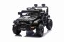 Elektromos OFFROAD NEW kisautó hátsókerék-meghajtással, fekete, lítium akkumulátor, magas futómű, széles ülés, lengéscsillapított felfüggesztés, 2,4 GHz-es távirányító, LED lámpák