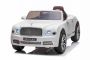 Bentley Mulsanne 12V Elektromos játékautó, fehér, Műbőr ülés, 2,4 GHz-es távirányító, Eva kerekek, USB / Aux bemenet, Felfüggesztett kerekek, 12V / 7Ah akkumulátor, LED lámpák, 2 X 35 W motor, EREDETI licenc