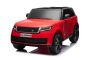 Range Rover 2023 model elektromos kisautó,Kétszemélyes,piros,bőr ülésekkel,Rádió USB bemenettel,Hátsókerék meghajtás,legnéscsillapított hátsó felüggesztés,12V7AH Akkumulátor,EVA kerekek,Kulcsos háromállású indítás, 2,4 GHz Távirányító,Eredeti licenc