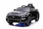 Ford Mustang 24V Elektromos játékautó, fekete, puha EVA kerekek, motorok: 2 x 16 000 fordulat, 24V akkumulátor, LED-es lámpák, 2,4 GHz-es távirányító, MP3-lejátszó, eredeti licenc