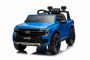 Elektromos játékautó FORD Ranger 12V, kék, Bőrülés, 2,4 GHz-es távirányító, Bluetooth / USB bemenet, Lengéscsillapított felfüggesztés, 12V akkumulátor, Műanyag kerekek, 2x30 W MOTOR, EREDETI licenc