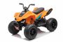 Licencelt elektromos quad McLaren Racing MCL 12V 4X4, narancssárga, puha EVA kerekek, TÁVIRÁNYÍTÓ, bőrülés, rugózott hátsó tengely, 4 x 35 W-os motor, LED lámpák, 12V10Ah akkumulátor