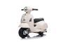 Elektromos motorkerékpár Vespa GTS, fehér, segédkerekekkel, eredeti licenc, 6V Akkumulátor, Bőrülés, 30W motor