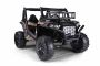 Elektromos kisautó 24V UTV, Fekete, két üléses, 2 x 200 W motor, EVA kerekek, lengéscsillapított kerekek, elektromos fék, kárpitozott ülés, USB, AUX, 2,4 GHz-es távirányítóval