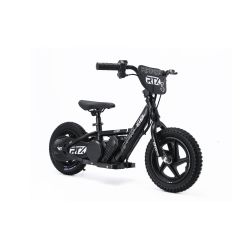 Elektromos Futóbicikli RIRIBIKE RTX3 24V (12"), fekete, Lítium akkumulátor, 100 W motor, Tárcsafék, Állítható puha PU ülés