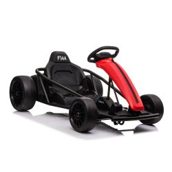 Drift Car elektromos Gokart 24V, piros, sima drift kerekek, 2 x 350 W-os motor, drift mód 13 Km / h sebességgel, 24 V-os akkumulátor, szilárd szerkezet