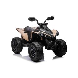 Elektromos quad Can-am Renegade, khaki, egyszemélyes, lengéscsillapított első és hátsó tengely, LED Világítás, 12V akkumulátor, 2 x 35W Motorok, puha EVA kerekek, MP3 lejátszó USB/AUX bemenettel, Eredeti liszensz