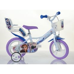 DINO kerékpárok - Gyerek kerékpár 12 "124RLFZ3 baba üléssel és kosárral - fagyasztva 2 2019