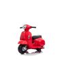 Elektromos motorkerékpár Vespa GTS, piros, segédkerekekkel, eredeti licenc, 6V Akkumulátor, Bőrülés, 30W motor