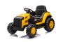Licencelt Caterpillar elektromos kotró, együléses, sárga, USB bemenettel MP3 lejátszóhoz, hátsó hajtással, 2 x 30W motorral és lítium akkumulátorral.