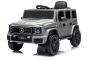 Elektromos játékautó Mercedes G580 12V, szürke, 2,4 GHz-es távirányító, Bluetooth, USB / SD bemenet, lítium akkumulátor, LED lámpák, EREDETI engedély